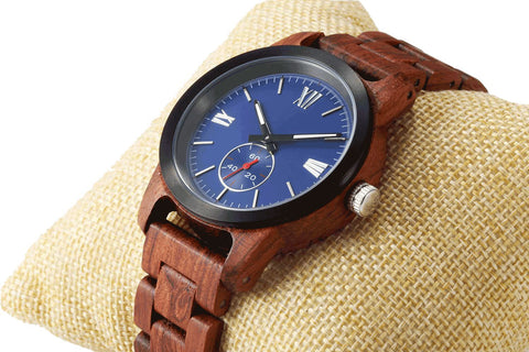 Image of Men's Handcrafted Engraving Kosso Wood Watch - Best Gift Idea! wooden watches Wilds Wood 