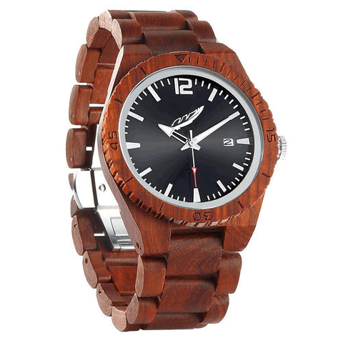 Image of Men's Personalized Engrave Rose Wood Watches - Free Custom Engraving wooden watches Wilds Wood 